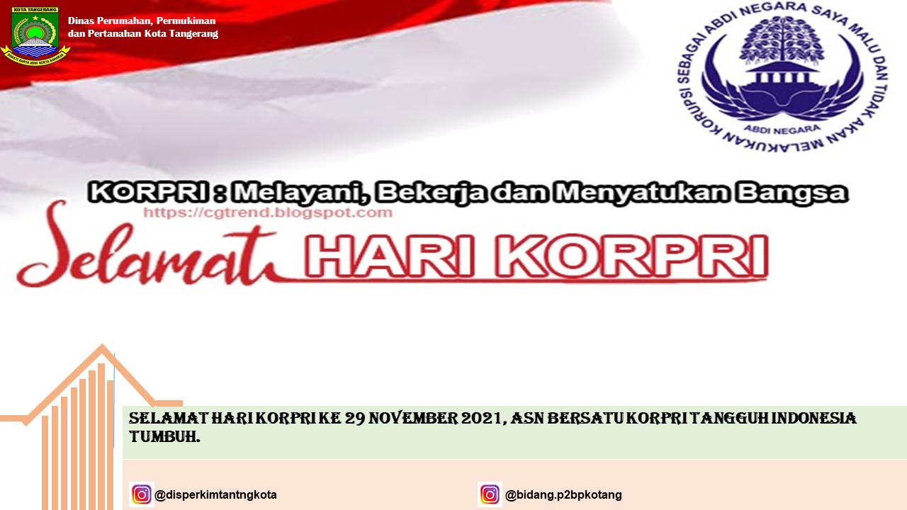 Selamat hari Korpri 29 November 2021, ASN Bersatu Korpri Tangguh Indonesia Tumbuh